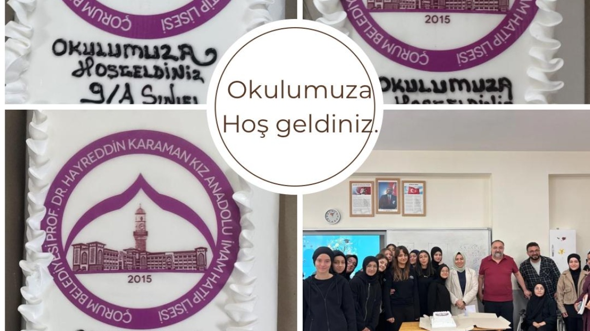 9. SINIF ÖĞRENCİLERİMİZE  OKULUMUZA HOŞ GELDİNİZ SÜRPRİZİ